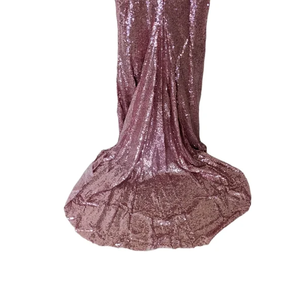 Portia and Scarlett Pink Sequin Backless Maxi Dress - Picture 8 of 10